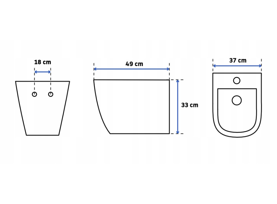 Závěsné WC MAXMAX Rea CARLO mini RIMLESS + Duroplast sedátko flat - bílé