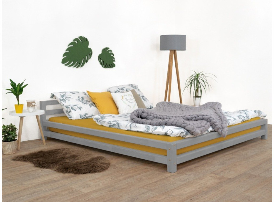 Designová postel z masivu 200x160 cm DOUBLE