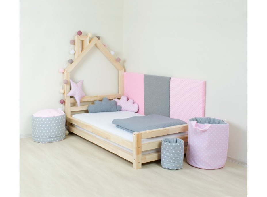 Dětská designová postel z masivu 160x80 cm DOMEČEK 2