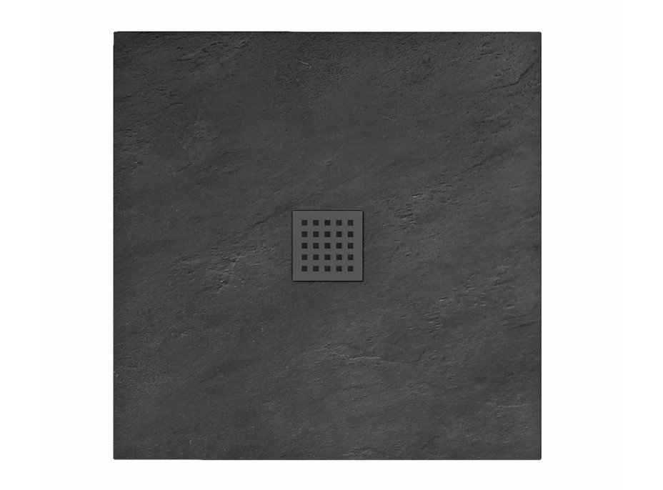 Sprchová vanička MAXMAX Rea ROCK 90x90 cm - černá