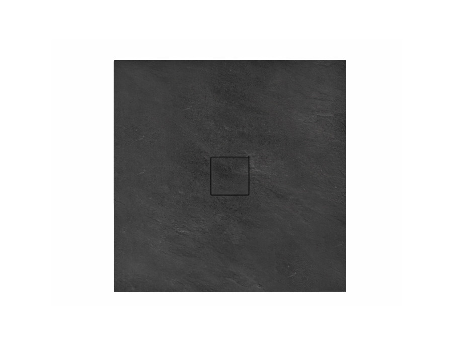 Sprchová kamenná vanička MAXMAX Rea STONE 90x90 cm - černá