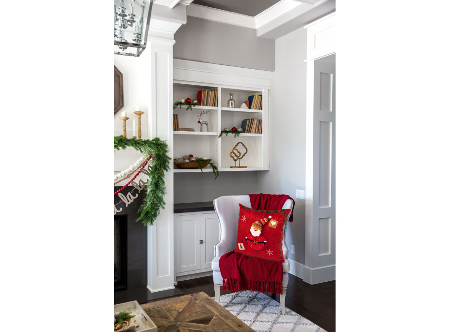 Vánoční povlak na polštář 45x45 cm - Santa