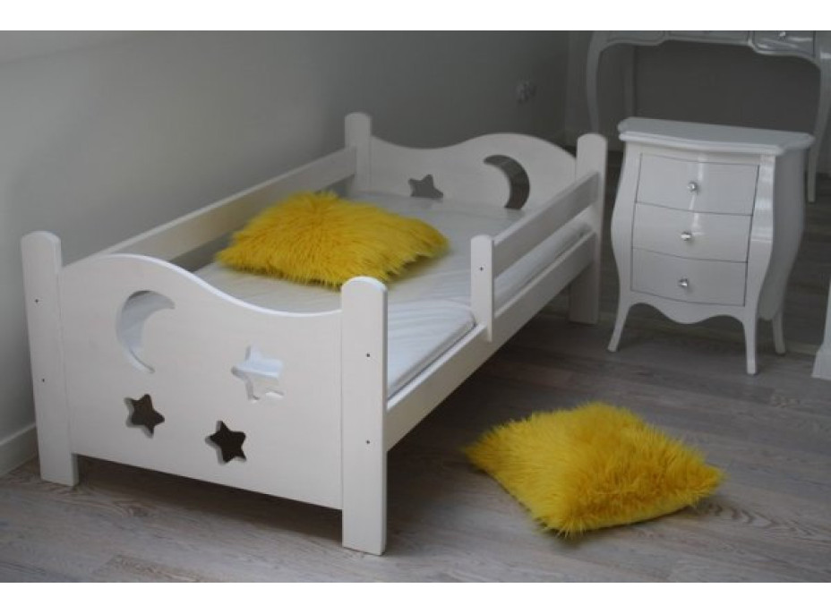 Dětská postel z MASIVU 160x70cm SE ŠUPLÍKY - DP021
