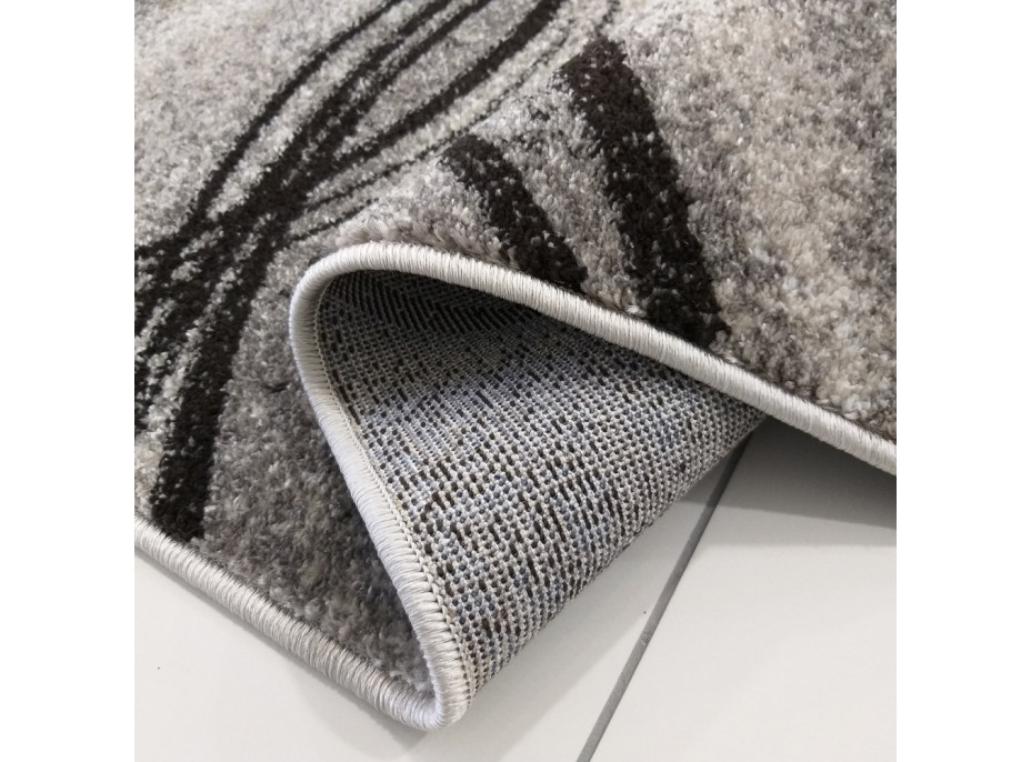 Kusový koberec PANNE vlny - odstíny šedé