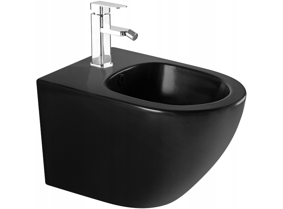 Závěsný bidet MEXEN LENA 48 cm - černý matný, 35224885