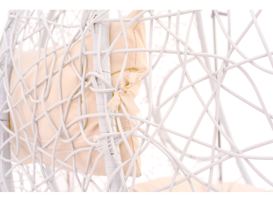 Závěsné houpací křeslo MONTANA - bílé - vel. S