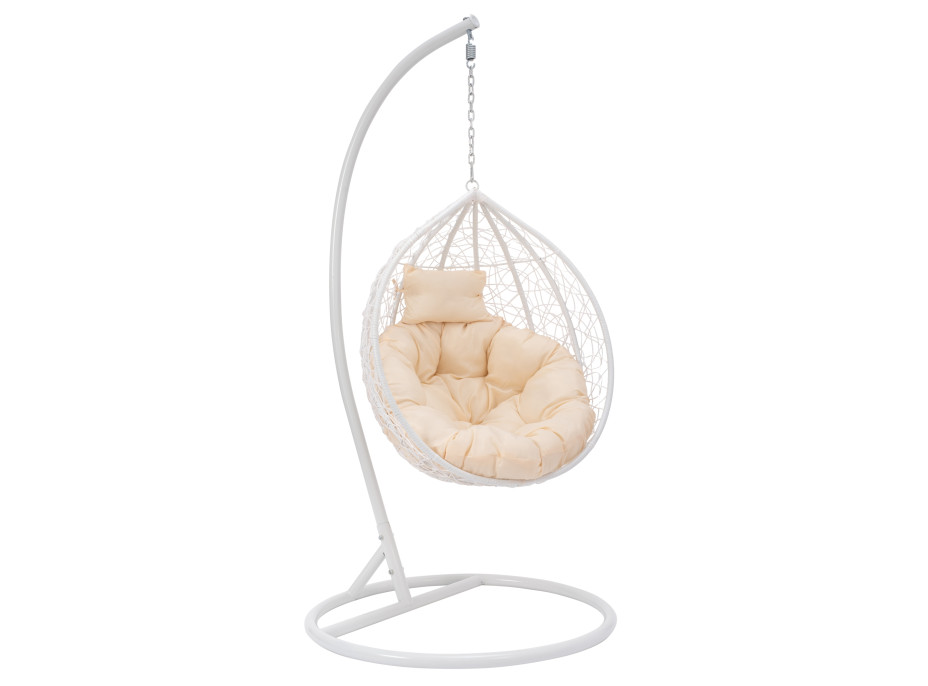 Závěsné houpací křeslo MONTANA - bílé - vel. S