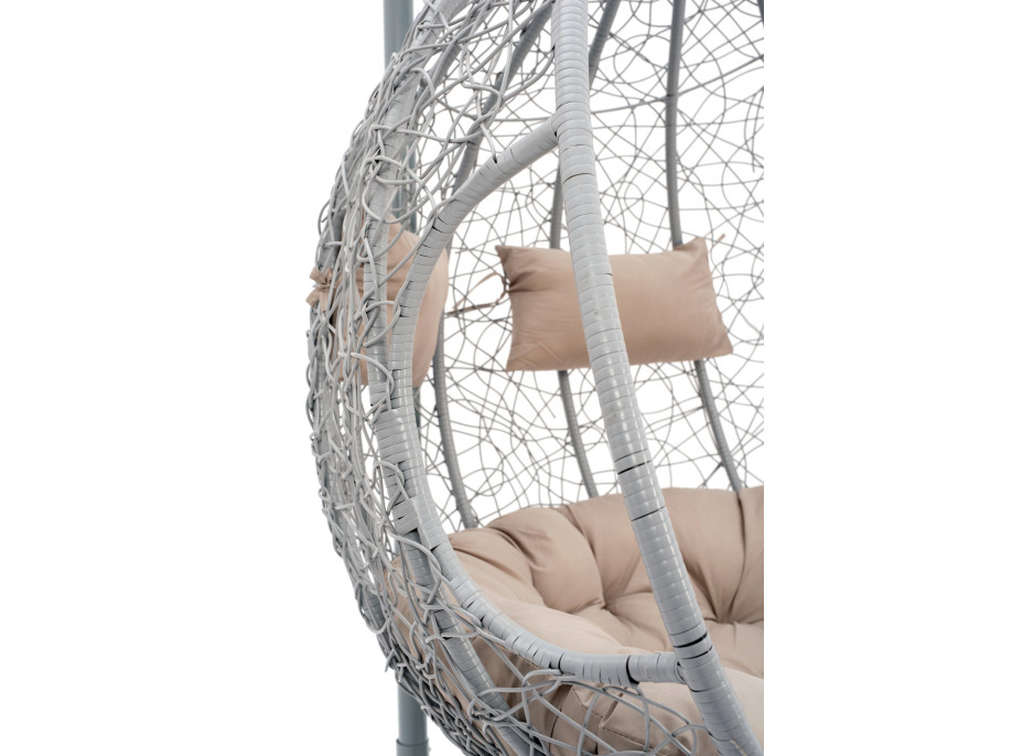 Závěsné houpací křeslo MONTANA - šedé - vel. XXL - pro 2 osoby