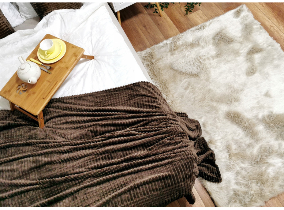 Deka přehoz LEO 150x200 cm - hnědá