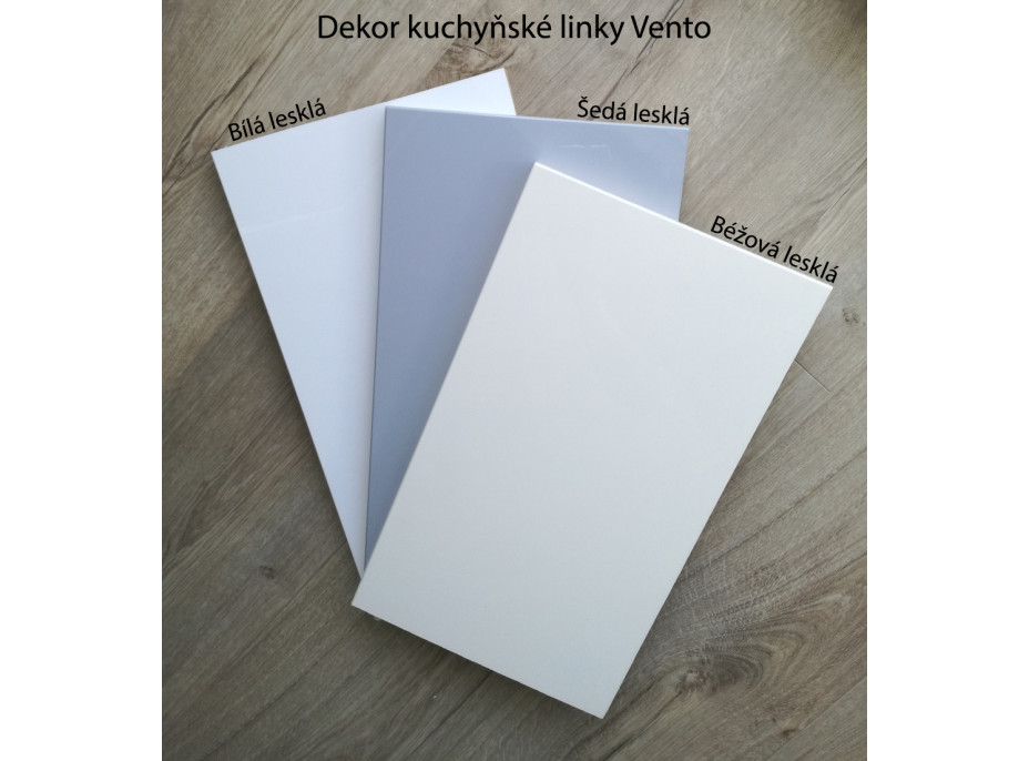 Ukončovací bok dolní skříňky VITO - 57x72 cm - béžový lesklý