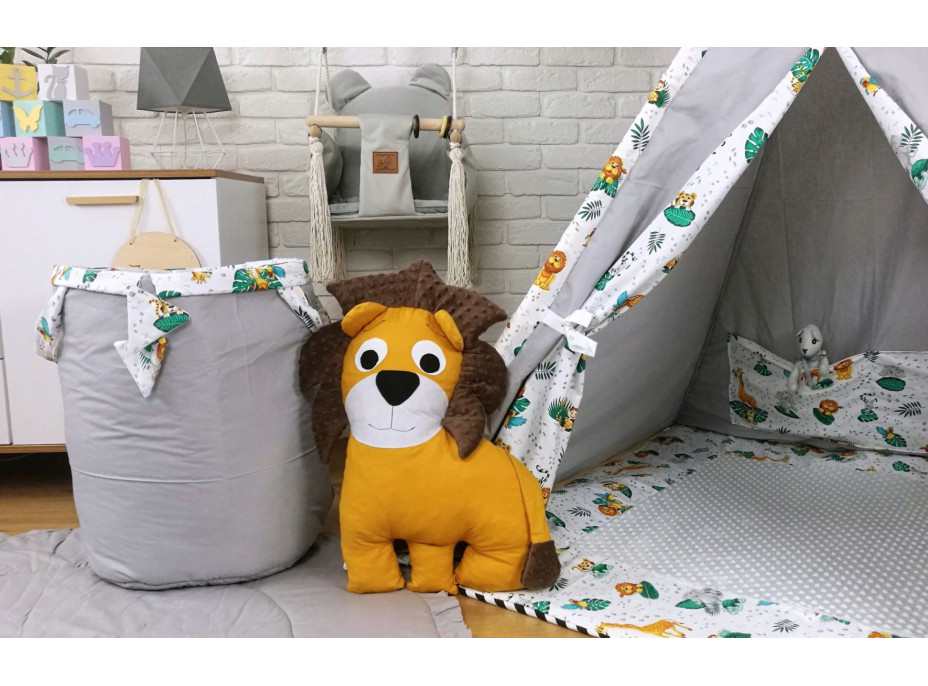 Dětský stan TEEPEE (TÝPÍ) LUXURY s doplňky - JUNGLE