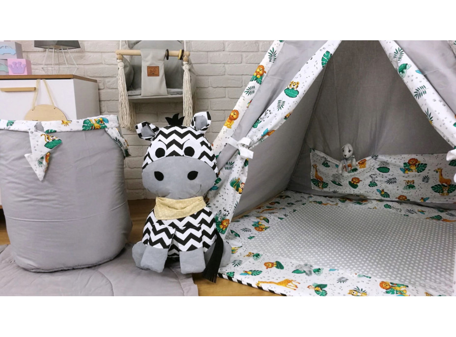 Dětský stan TEEPEE (TÝPÍ) LUXURY s doplňky - JUNGLE