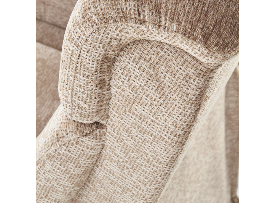 Polohovací křeslo JURY - čalouněné - šedé