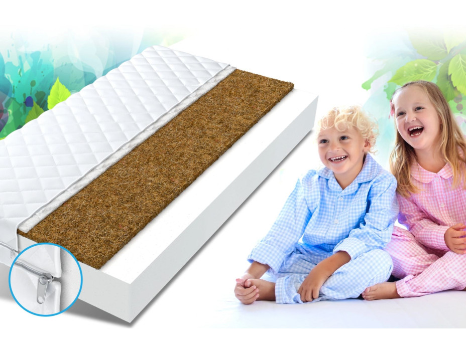 Dětská matrace COMFORT MAX RELAX 200x90x10 cm - pěna/kokos
