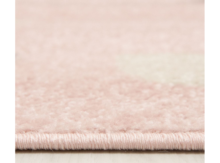 Dětský kusový koberec Happy M KRÁLÍK - růžový