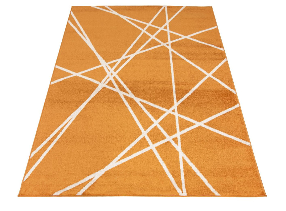 Moderní kusový koberec SPRING Raven - oranžová
