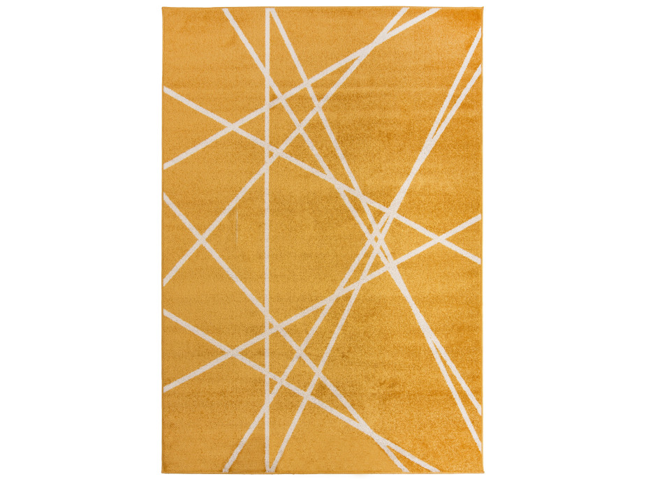 Moderní kusový koberec SPRING Raven - žlutá
