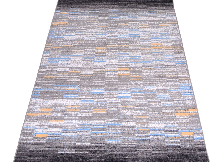 Moderní kusový koberec VISI Beja - šedý/oranžový/modrý