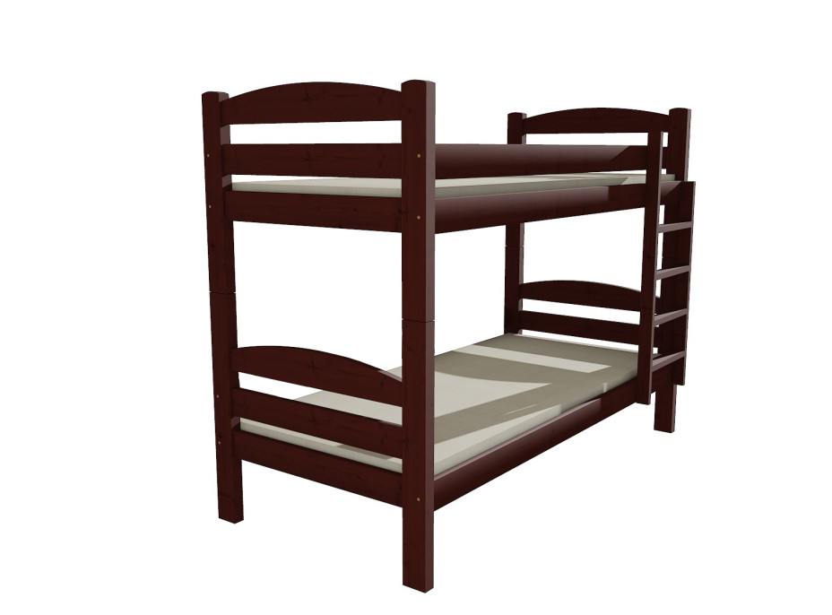 Dětská patrová postel z MASIVU 200x90cm bez šuplíku - PP015
