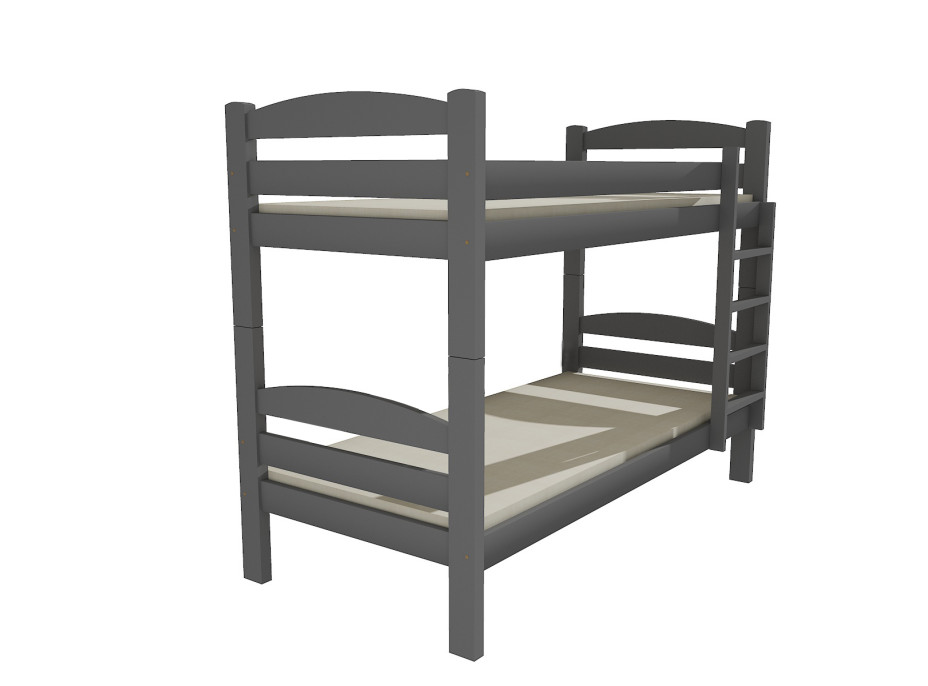 Dětská patrová postel z MASIVU 200x80cm bez šuplíku - PP015