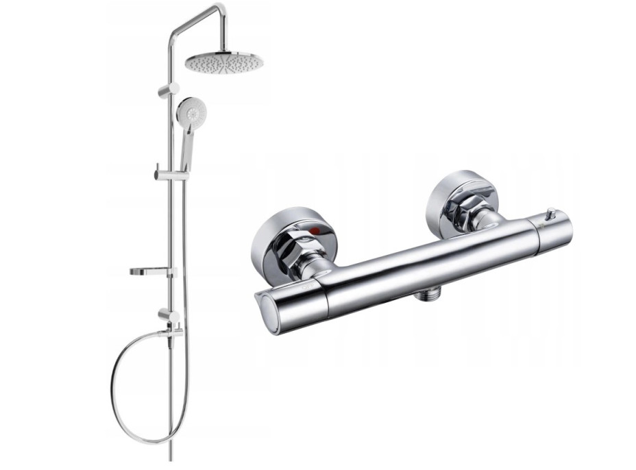 Sestava: Termostatická baterie SLIM + sprchová hlavice PG7 20OX