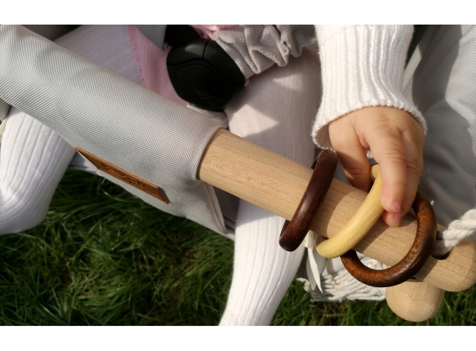 Dětská houpačka VELVET - CAPPUCCINO HNĚDÁ