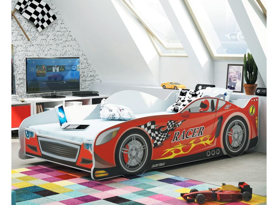 Dětská autopostel CARS RACER - 160x80 cm