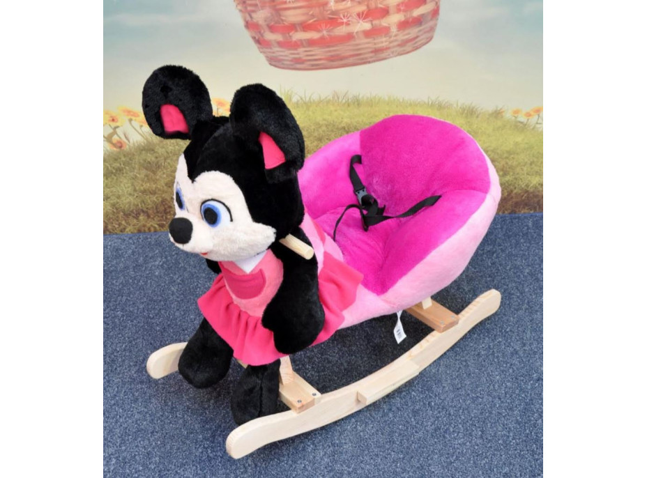 Dětské plyšové houpací křesílko MAX - MYŠKA MINNIE