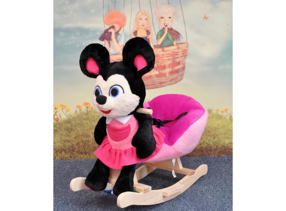 Dětské plyšové houpací křesílko MAX - MYŠKA MINNIE