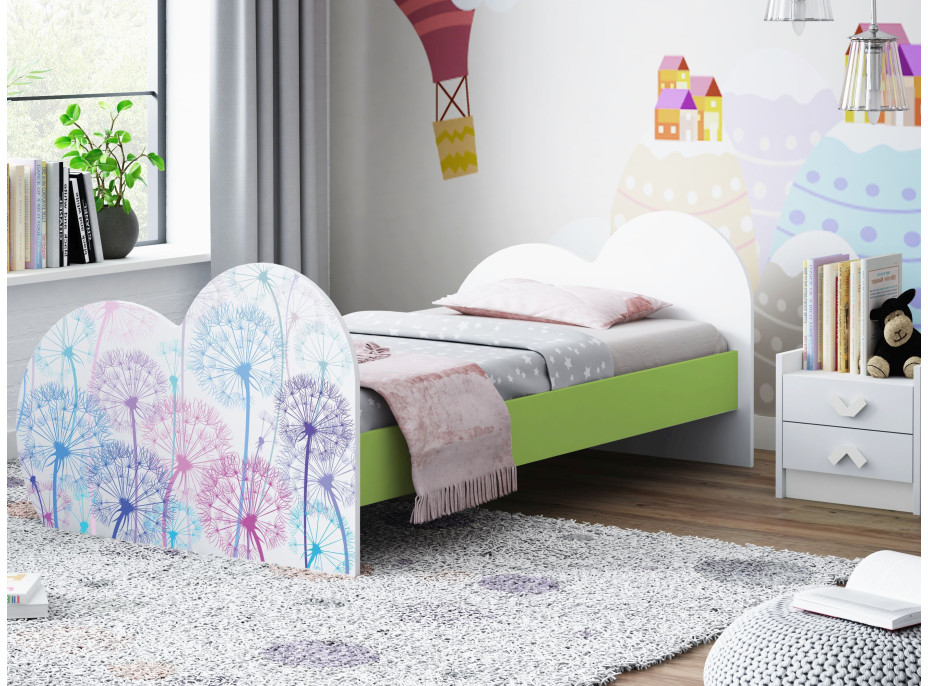 Dětská postel PAMPELIŠKA 160x80 cm (11 barev) + matrace ZDARMA