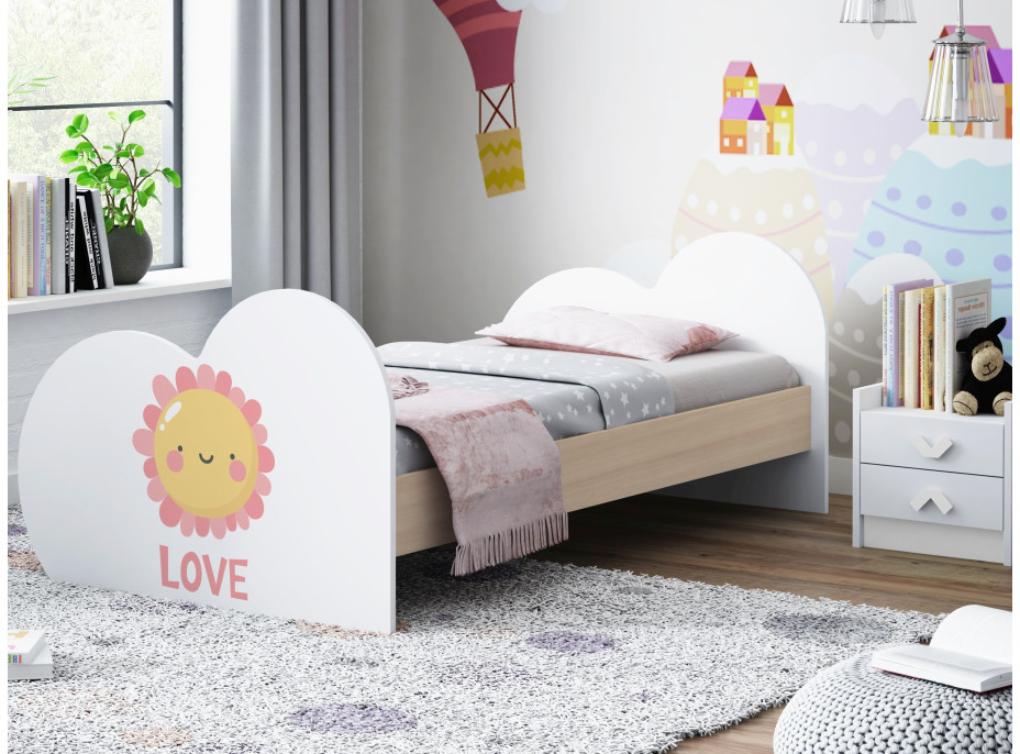 Dětská postel SLUNÍČKO 160x80 cm (11 barev) + matrace ZDARMA