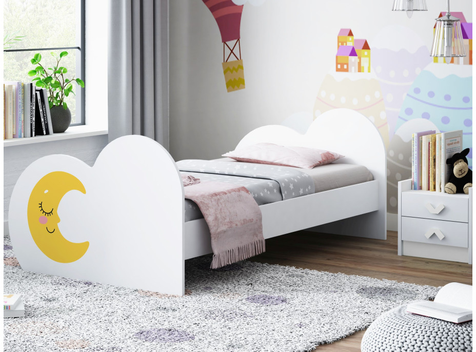 Dětská postel MĚSÍČEK 180x90 cm (11 barev) + matrace ZDARMA