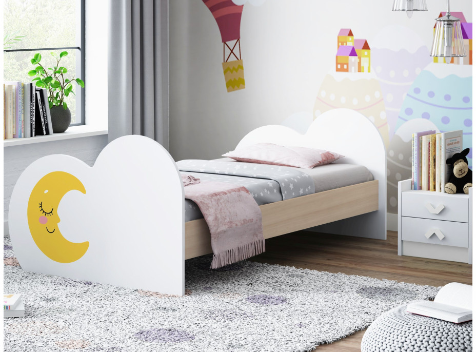 Dětská postel MĚSÍČEK 180x90 cm (11 barev) + matrace ZDARMA