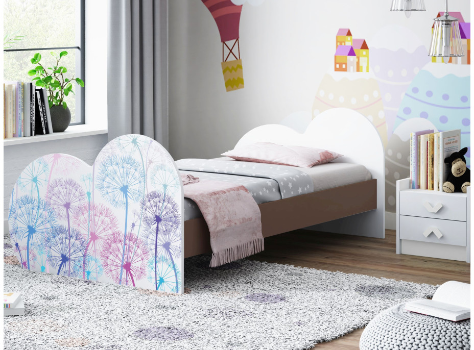 Dětská postel PAMPELIŠKY 180x90 cm (11 barev) + matrace ZDARMA