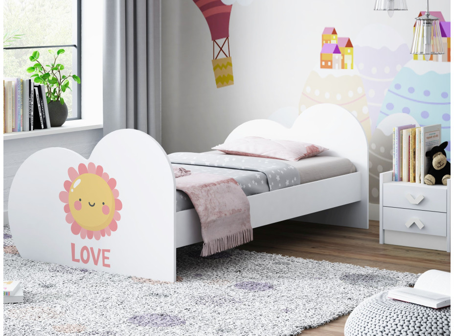 Dětská postel SLUNÍČKO 180x90 cm (11 barev) + matrace ZDARMA