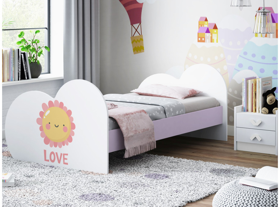 Dětská postel SLUNÍČKO 180x90 cm (11 barev) + matrace ZDARMA