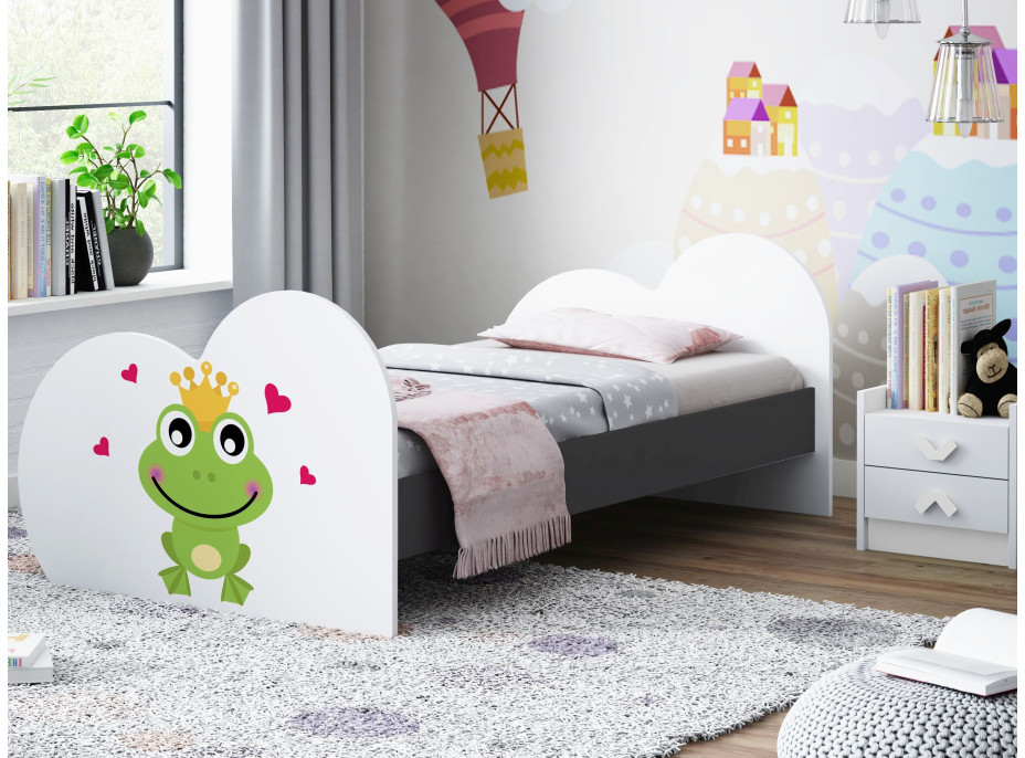 Dětská postel ŽABKA 180x90 cm (11 barev) + matrace ZDARMA