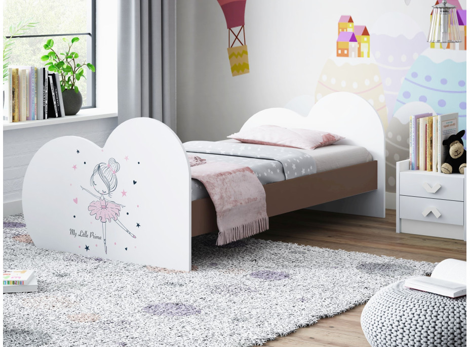 Dětská postel BALETKA 190x90 cm (11 barev) + matrace ZDARMA