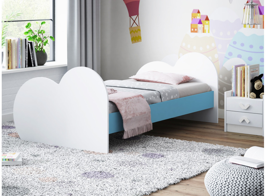 Dětská postel LOVE bez motivu 190x90 cm (11 barev) + matrace ZDARMA