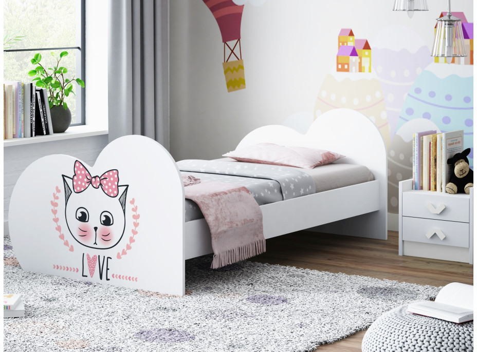 Dětská postel KOŤÁTKO 190x90 cm (11 barev) + matrace ZDARMA