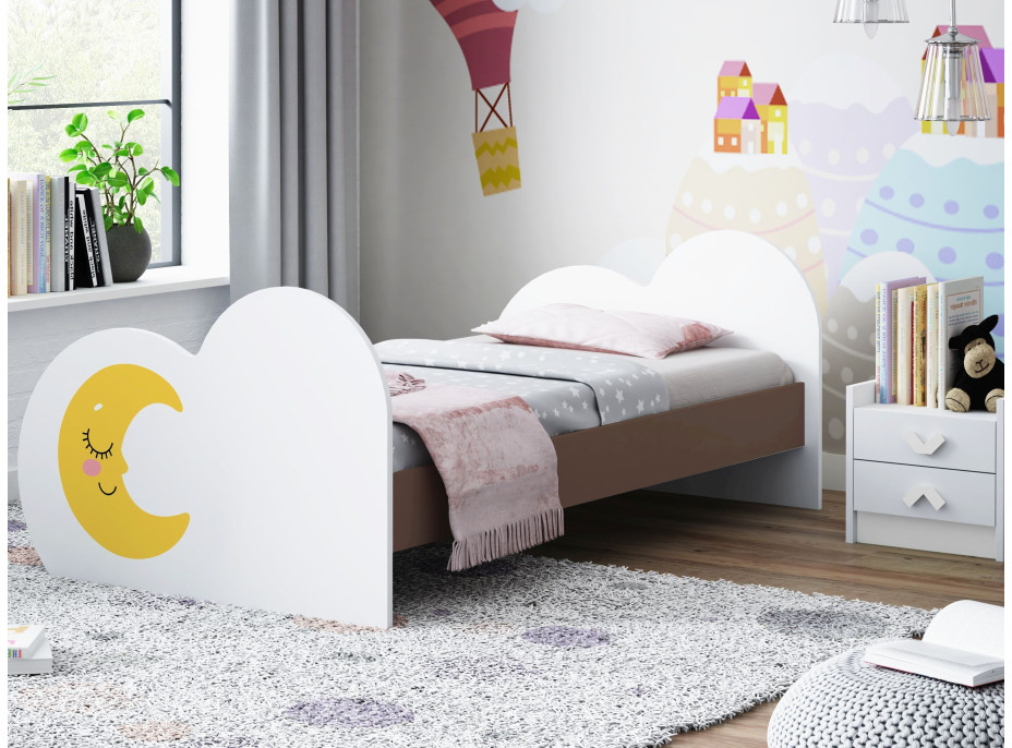 Dětská postel MĚSÍČEK 190x90 cm (11 barev) + matrace ZDARMA