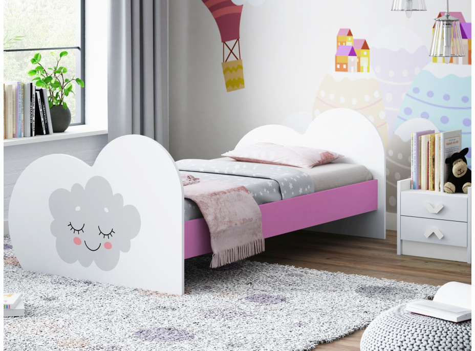 Dětská postel MRÁČEK 190x90 cm (11 barev) + matrace ZDARMA