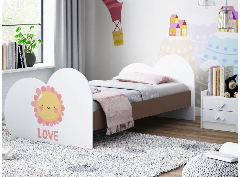 Dětská postel SLUNÍČKO 190x90 cm (11 barev) + matrace ZDARMA