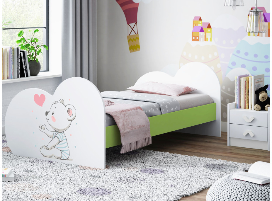 Dětská postel ZAMILOVANÁ KOALA 190x90 cm (11 barev) + matrace ZDARMA