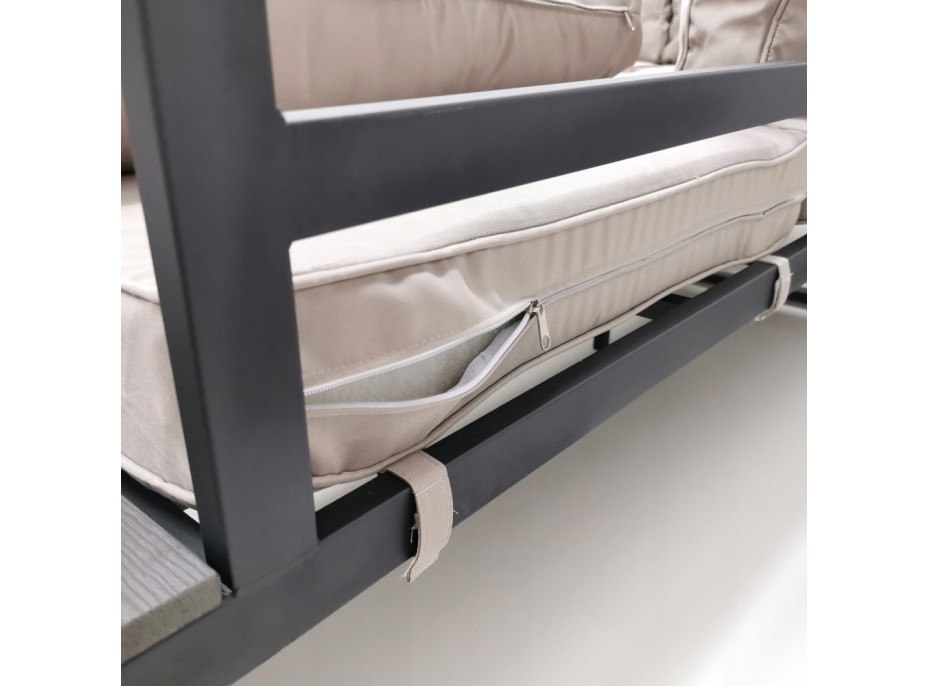 Zahradní sestava nábytku VENTURA pro 5 osob - světle šedá