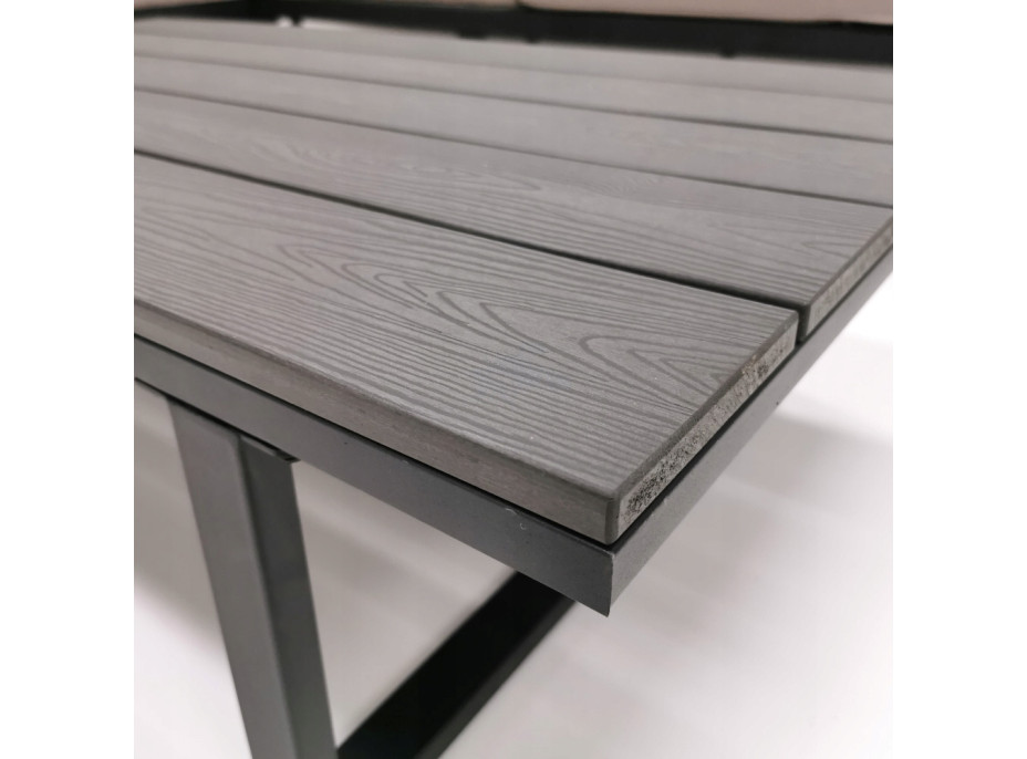 Zahradní sestava nábytku VENTURA pro 5 osob - světle šedá