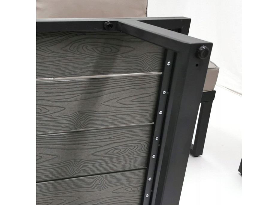 Zahradní sestava nábytku VENTURA pro 5 osob - světle šedá