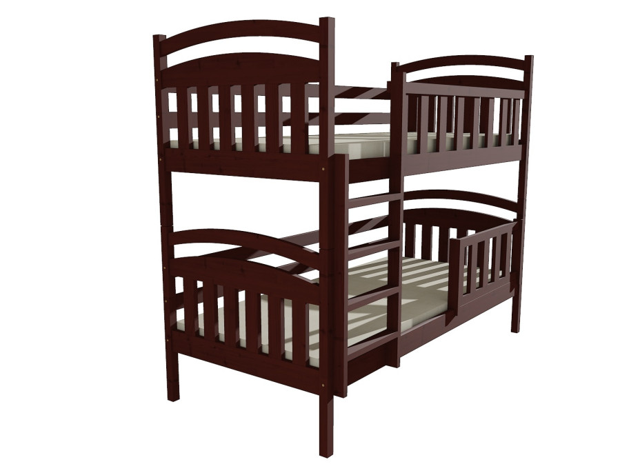 Dětská patrová postel z MASIVU 200x90cm se šuplíky - PP005
