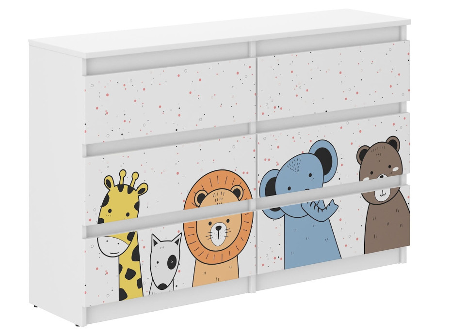 Dětská komoda R120 - MINI ZOO