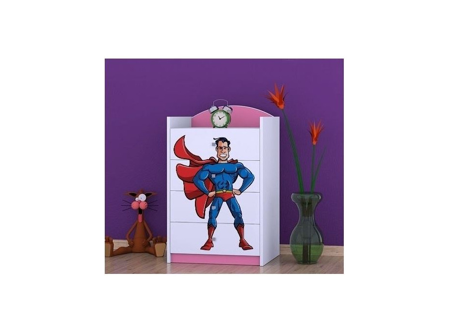 Dětská komoda SUPERMAN - TYP 4